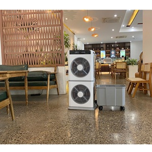Vietnam OEM White Grey AC 210W 60db Noise 3 Speeds 220V-240V/50Hz Portable Freestanding <b>Air</b> <b>Cooler</b> Twin In Corrugated Box - Product Image 1