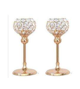 Juego de portavelas de cristal con revestimiento de polvo dorado, juego de portavelas de cristal de alta exigencia, proveedor, soporte de venta al mejor precio - Product Image 1