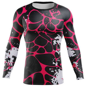 เสื้อแรชการ์ดแขนยาวพิมพ์ลายโลโก้ตามสั่ง ระบายอากาศ แห้งเร็ว คุณภาพสูง ผลิตในปากีสถาน สำหรับผู้ชาย - Product Image 5