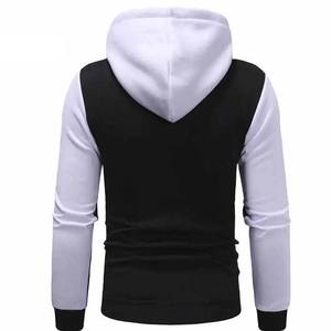 Sudaderas de ropa deportiva de invierno personalizadas para gimnasio Fitness Nuevo bloque de algodón de moda con sudaderas con capucha bordadas con cremallera de dos colores únicas - Product Image 2
