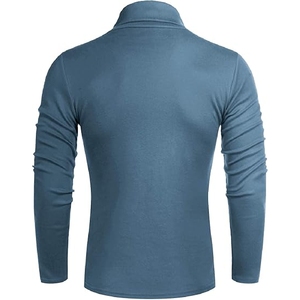 Pull en polyester tricoté à manches longues de style pour hommes Pull en polyester à col rond personnalisé 2025 - Product Image 2