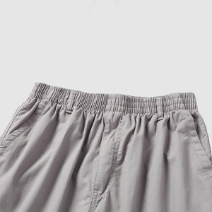 Pantalones Cortos Casuales de Secado Rápido para Hombre, Color Gris Claro, Estilo Bermuda, 100% Algodón, Tejido de Malla, Transpirables, Venta Caliente - Product Image 5