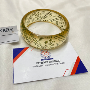 Bracelet en résine élégant, nouveau design, bracelet en résine moderne, bracelets en résine pour femmes, collection de bijoux de mariage - Product Image 1