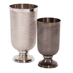 Florero de centro de mesa decorativo de Metal pulido niquelado crudo de calidad superior caliente y de lujo Florero de decoración de alta calidad para la venta - Product Image 1