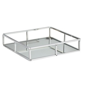 Pizza Pasta Comida Fruta Decoración con forma personalizada y elegante Bandeja DE SERVICIO DE METAL Diseño moderno Bandeja de servicio de metal - Product Image 2