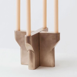 เชิงเทียนโลหะสีขาวด้านสำหรับตกแต่งบ้านหรูหรามีสไตล์น่ารัก - Product Image 3