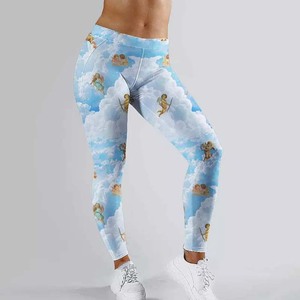 Gym Fitness <b>Capri</b> Yoga <b>Legging</b> Women Clothing High Waist Top Quality Sublimated Printed Drawstring Custom Material Woman <b>Capri</b> - Product Image 6