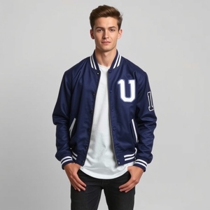 Veste en cuir à manches en laine de style nouveau : Varsity vintage, Letterman, Patchs de logo personnalisés, matelassage épais et chaud, vente en gros - Product Image 2