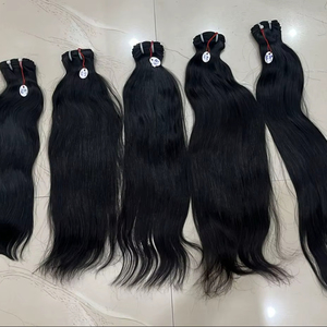 Paquets en vrac de trame de machine de cheveux humains indiens crus avec l'emballage de taille adaptée aux besoins du client à vendre par les exportateurs indiens - Product Image 1