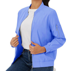 Veste bombardier coupe-vent chaude pour l'hiver Veste bombardier respirante à manches longues coupe décontractée pour femmes - Product Image 3