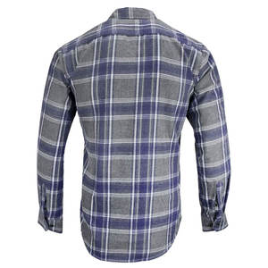 Vente directe d'usine de haute qualité 100% coton toile chemises hommes à manches courtes col roulé coupe régulière vêtements actifs en plein air - Product Image 2