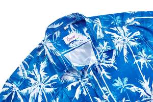 Chemises habillées d'été pour hommes à manches courtes, boutonnées, décontractées, en sergé extensible (polyester/élasthanne), col montant, poche, séchage rapide - Product Image 4