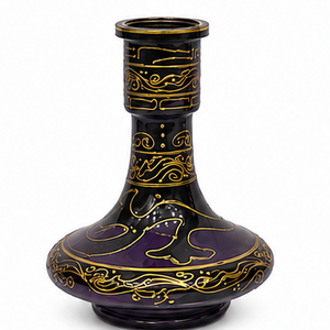 Mini chicha égyptienne en laiton avec motif peint à la main pour fumer le shisha - Product Image 5