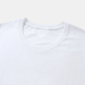 Camiseta de Manga Corta para Hombre, de Alta Calidad, OEM, Formal, de Punto, Gruesa, 100% Algodón, con Ribete en Contraste, Personalizable - Product Image 5