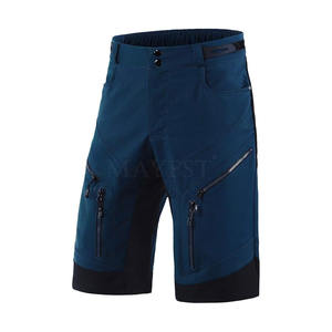 Short de VTT léger pour hommes, multi-poches personnalisées avec taille élastique, motif solide, vente en gros en ligne - Product Image 1