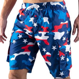 Men's Low Swimming <b>Trunks</b> <b>Boxer</b> Shorts Fashionable Back Bag Design Breathable Quick Dry Waterproof Spandex/Nylon Washed - Product Image 1