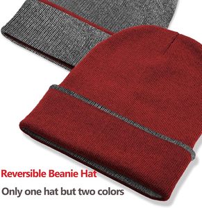 Gorro de invierno térmico unisex, gorro de punto de lana suave, diseño ligero y transpirable, perfecto para viajes deportivos y uso en frío - Product Image 4