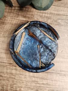 Ensemble de sous-verres classiques en bois et résine, écologiques, faits à la main, durables, pour la maison, le bureau, le café - Product Image 2
