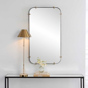 Espejo de pared rectangular de hierro elegante decoración del hogar hotel apartamento sala de estar dormitorio pasillo decoración de pared espejo de tocador - Product Image 5