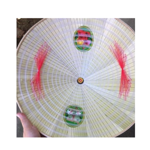 VENTA CALIENTE PRECIO DE FÁBRICA AL POR MAYOR SOMBRERO DE FARMER con Rayas de Hojas de Bambú Unisex VIETNAM - ENCANTADORA DECORACIÓN VIETNAMITA NON LA - Product Image 3