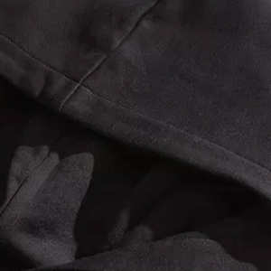 เสื้อมีฮู้ดพิมพ์ลายพัฟโอเวอร์ไซส์ของผู้หญิง450คอตตอนออร์แกนิก GSM เสื้อสเวตเชิ้ตไหล่ตกพร้อมกระเป๋าจิงโจ้ - Product Image 6