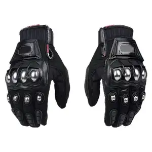 MOTOWOLF Motowolf户外摩托车骑行防护碳纤维高品质皮手套
