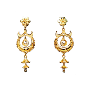 ชุดต่างหูชุบทอง22CT ดีไซน์แบบดั้งเดิมสำหรับสวมใส่สำหรับผู้หญิง - Product Image 1
