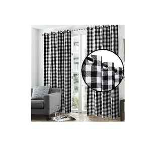 Kinh tế Bông hiện đại trang trại sang trọng dây giày rèm cửa cho cửa sổ tùy chỉnh giá thấp cho phòng khách sạn trang trí - Product Image 3