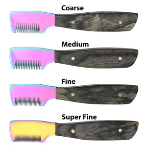 Rovtop maker-couteau en bois pour toilettage des animaux de compagnie, couteau de rasage pour toilettage des chiens, couteaux dénudes pour animaux de compagnie, beau travail - Product Image 4