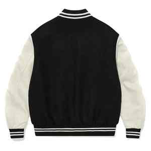 Chaqueta universitaria de lana bordada personalizada Retro Letterman estilo béisbol Streetwear para la moda universitaria y juvenil - Product Image 2