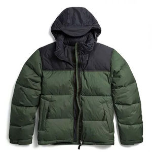 Wholesale Custom Logo <b>Men's</b> Winter Down <b>Jacket</b> High Street Style Fitness <b>Bomber</b> Puffer <b>Jacket</b> Canvas Fabric High Quality - Product Image 1