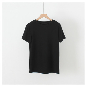 โรงงานธรรมดาเสื้อยืดผู้หญิงผ้าฝ้ายเสื้อยืด - Product Image 4