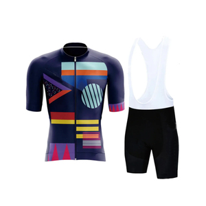 Nouveau design personnalisé à manches courtes cyclisme uniforme été course cyclisme maillots ensemble séchage rapide respirant hommes vêtements de vélo de route - Product Image 4