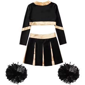 Uniforme de porristas sin mangas personalizado conjunto en línea traje de LICRA con diseño impreso para líder de porristas - Product Image 6