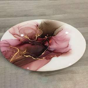 Plateau de service en résine époxy avec sous-verres pour la maison Restaurant Hôtel Utilisation décorative pour cadeaux et événements Plateaux de service et de stockage - Product Image 1