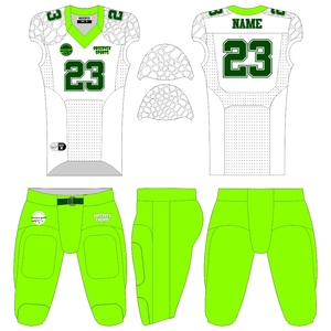 Conjunto de uniformes de fútbol americano por sublimación personalizada de alta calidad, uniformes de fútbol de poliéster, conjuntos de camisetas y pantalones de fútbol americano - Product Image 1