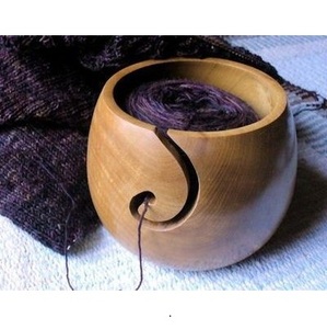 Eco-Friendly Wooden Yarn Bowl for <b>Crochet</b> Work - Product Image 2