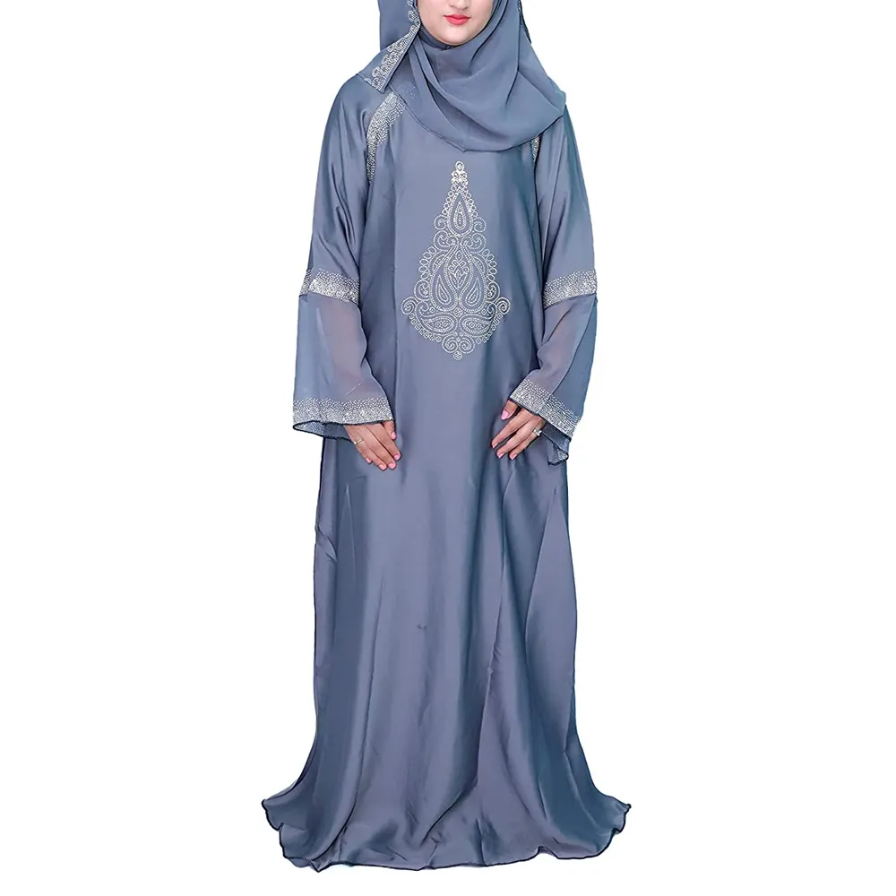 女性のためのイスラム服卸売アバヤ/ホットセール最新モデル軽量で快適な女性アバヤ