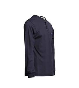 <b>Henley</b> Collar Button Placket Round Neck <b>Henley</b> Classic Fit Fashion Adult <b>Long</b> <b>Sleeve</b> <b>Men</b> Slim Casual Fit 100% Cotton Blank - Product Image 4
