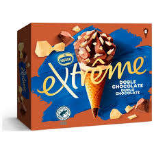 Nestle Extreme Cônes de crème glacée au caramel salé et au chocolat blanc 4x120ml (480ml) | Bâtonnets et barres de crème glacée - Product Image 2