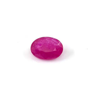 Rubis naturel non traité du Mozambique, 6,72 carats, taille ovale, pierre précieuse rouge/rose, tourmaline, diamant poli en laboratoire, traité thermiquement, 8 mm - Product Image 1