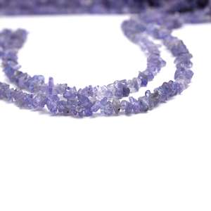 Bracelet de pépites de pierres précieuses non coupées en tanzanite violette naturelle pour la fabrication de bijoux - Product Image 4