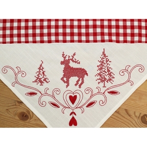 Vaisselle de cuisine en coton à carreaux brodés pour la cuisine Petit torchon en coton vendu en gros en Inde - Product Image 4