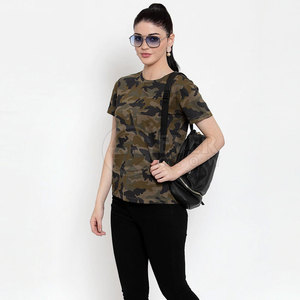 T-shirts décontractés pour femmes de haute qualité, en toile unie et en polyester/coton tricoté, pour impression personnalisée, manches courtes, col rond - Product Image 4