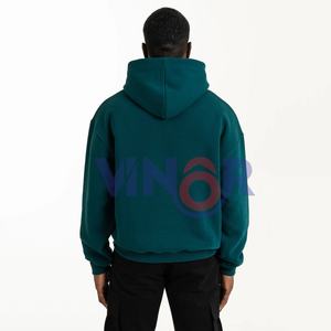 Sweat à capuche surdimensionné en tissu français 100% coton imperméable, mode décontractée pour homme, automne-hiver, broderie thermique - Product Image 6