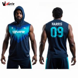 Uniforme de Fútbol Americano 7V7 Sublimado Personalizado de Último Diseño al por Mayor, Ajuste Regular para Adultos, Sin Mangas, Transpirable - Product Image 6