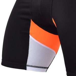Vente en gros de leggings de yoga solides sportifs pour hommes taille moyenne élastique respirant anti-rides séchage rapide 100% short chaud en polyester - Product Image 5