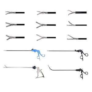 Porte-aiguille de suture laparoscopique à poignée pistolet 5 mm réutilisable en acier inoxydable manuel avec tige rotative à 360° pour - Product Image 4