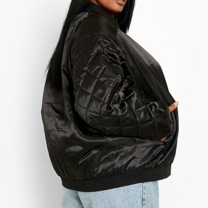 Chaqueta Bomber con cremallera completa de talla grande y elegante para mujer, transpirable, regular y ligera para invierno, recién llegado - Product Image 3