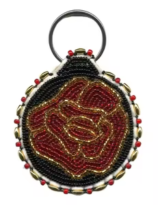 Fait à la main mignon perlé papillon sac porte-clés perles de rocaille broderie sac à main charme pendentif porte-clés par glowin fashion - Product Image 6